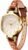 BUREI Women Watches Simple Leather Strap Watch Analog Quartz Watches Small Thin Ladies Watch Bracelet Band Wristwatch, Gifts for Women