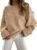 ANRABESS Women’s Oversized Sweaters 2026 Long Sleeve Fuzzy Knit Casual Chunky Pullover Sweater Fall Outfits Clothes