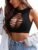 Avidlove Women’s Fishnet Top Sexy Cut Out Crop Short Hollow Out Cropped Tank Top(S M L)
