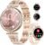 LIGE Smart Watches for Women (Answer/Make Call) with Diamonds，1.19” AMOLED Smartwatch with Heart Rate/SpO2/Sleep Monitor,IP68 Waterproof Fitness Tracker 111 Sport Modes Pedometer for Android iOS,Gold