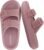 CUSHIONAIRE Fame Pillow Recovery Sandals for Women, Adjustable Double Buckle Waterproof EVA Cloud Slides for Women