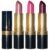 Revlon Super Lustrous 3-Piece Lipstick Gift Set, High Impact, Moisturizing, Cream Finish, 764 On The Mauve, 778 Pink Promise, 477 Black Cherry, 0.45 Oz