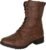 Forever Link Womens Round Toe Military Lace Up Knit Ankle Cuff Low Heel Combat Boots