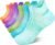 PAPLUS Ankle Compression Socks for Women 6 Pairs, Running Socks with Heel Tab, Cushioned Low Cut Athletic Socks