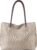 Milan Chiva Tote Bag for Women with Zipper Large Ostrich Vegan Leather Shoulder Purses and Handbags