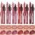 12Pcs Lip Set: 6 Colors Lip Liner+6 Colors Lipstick,Matte/Creamy,Smooth Creamy Texture,Long-Lasting,Bold/Nude Shades for Daily/Party, Vegan,Gift for Makeup Lovers.(Rich – Color Set B)