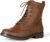 Amazon Essentials Women’s Lace-Up Combat Boots with Lug Sole and Side Zipper
