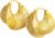 Statement Gold Earrings for Women – 18K Real Gold Plated Trendy Hoop Earrings Non Tarnish Hypoallergenic Gold Jewelry for Womens Fashion Big Earings for Woman