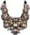Flyonce Rhinestone Crystal Bib Chunky Collar Statement Necklace for Women Costume Jewelry