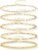 Gokeey Gold Bracelets Set for Women Non Tarnish Trendy,14K Gold Plated Dainty Stackable Paperclip Cuban Link Chain Bracelets, Simple Cute Cuff Bracelets Jewelry Set Adjustable 7″+2″