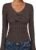 ANRABESS Long Sleeve Shirts for Women V Neck Ribbed Knit Fitted Fall Basic Tshirts Going Out Tops 2026 Casual Trendy Clothes