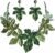 Chunky Leaf Floral Statement Necklace Earring Set Vintage Boho Statement Jewelry Set Drama Bib Collar Jewelry Set for Women Fashion Prom Party Costume Jewelry
