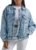 Wrangler womens Relaxed Fit Girlfriend Denim Jacket
