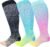 LEVSOX Plus Size Compression Socks for Women Men Wide Calf Extra Large 15-20 mmHg Knee High Sock for Nurses Pregnant Travel