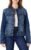 Amazon Essentials Women’s Regular-Fit Low Stretch Denim Trucker Jacket with Pockets
