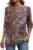 Zeagoo Long Sleeve Shirts for Women Casual Fall Fashion Crewneck Pleated Tunic Tops Work Outfit Blouse