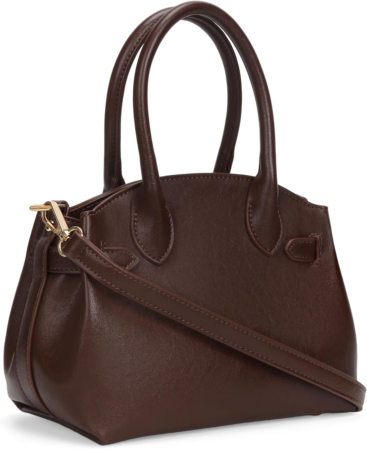 Small Top Handle Bag Designer Handbags for Women, Faux Leather Crossbody Bags Vintage Luxury Satchel Purse