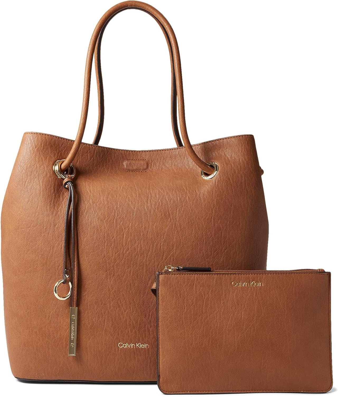 Calvin Klein Gabrianna Bubble Lamb North/South Key Item Tote