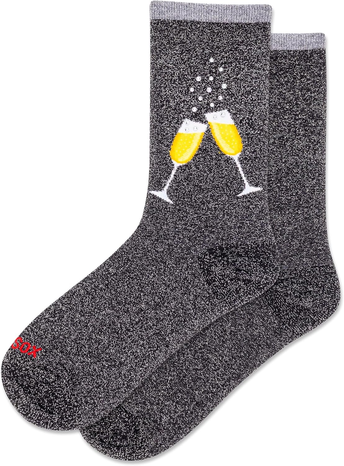 Hot Sox Women’s Fun Cocktail Crew Socks-1 Pair Pack-Happy Hour Cool & Funny Gifts
