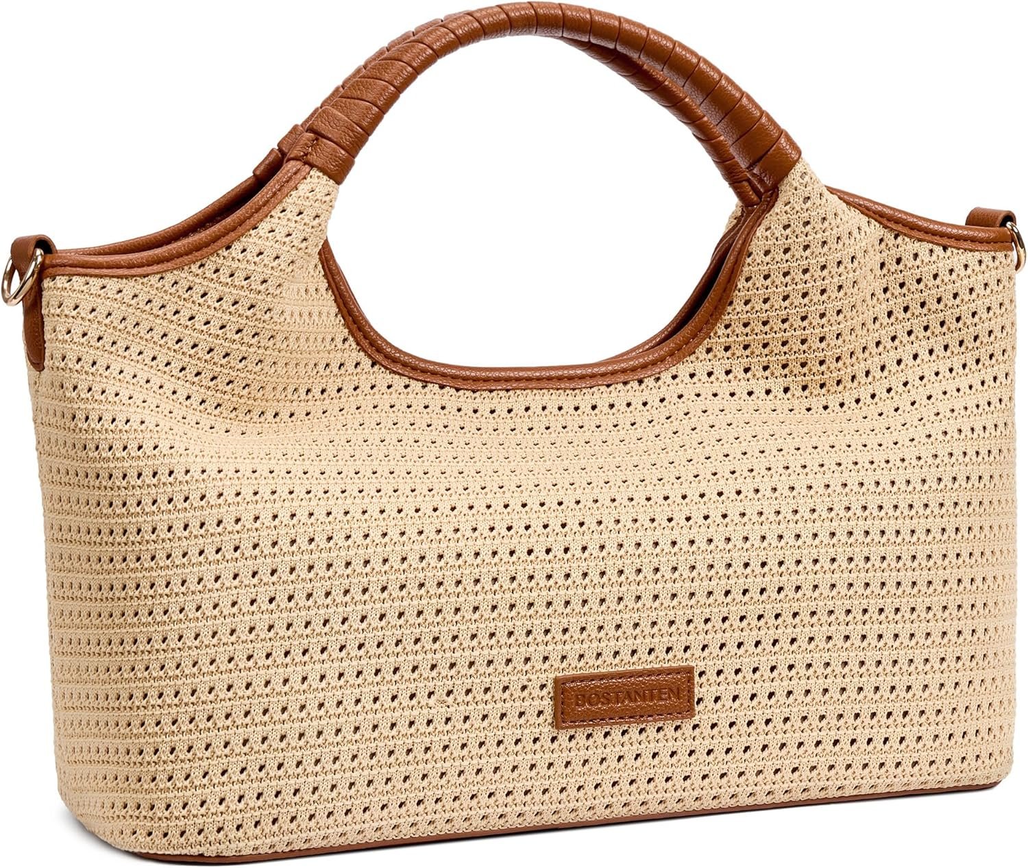 BOSTANTEN Genuine Leather Purses for Women Designer Handbags Crossbody Shoulder Bags Top Handle Satchel with Adjustable Strap