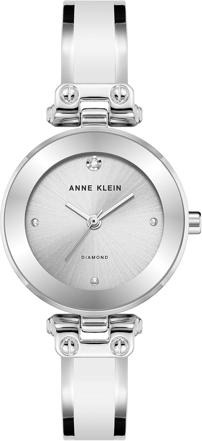 Anne Klein Women’s Genuine Diamond Dial Bangle Watch